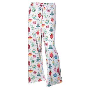 Amanda Blu Women's Merry and Bright Ornaments PJ Pants